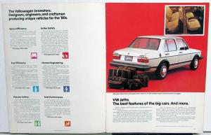 1981 Volkswagen Full Line Sales Brochure Rabbit Scirocco Dasher Jetta Pickup Van