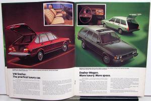 1981 Volkswagen Full Line Sales Brochure Rabbit Scirocco Dasher Jetta Pickup Van