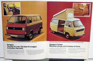 1981 Volkswagen Full Line Sales Brochure Rabbit Scirocco Dasher Jetta Pickup Van
