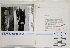1990 Chevrolet New Models Press Kit Media Release XT-2 Pace Truck ZR-1 Corvette