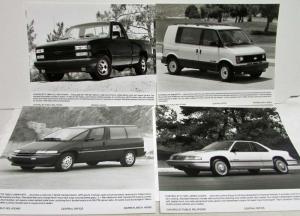 1990 Chevrolet New Models Press Kit Media Release XT-2 Pace Truck ZR-1 Corvette