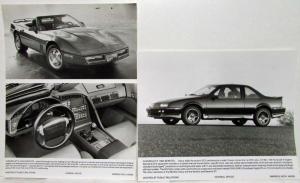 1990 Chevrolet New Models Press Kit Media Release XT-2 Pace Truck ZR-1 Corvette