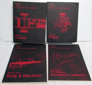 1973 Ford Truck Shop Manual Set Original F-100 F-250 F-350 Bronco Van H/D 73