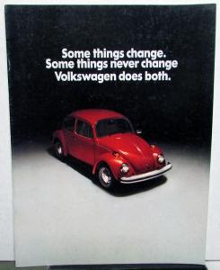 1975 Volkswagen Beetle Sales Brochure VW Bug Dealer