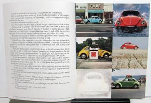 1975 Volkswagen Beetle Sales Brochure VW Bug Dealer