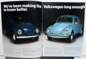 1975 Volkswagen Beetle Sales Brochure VW Bug Dealer