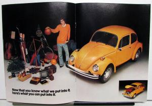 1975 Volkswagen Beetle Sales Brochure VW Bug Dealer