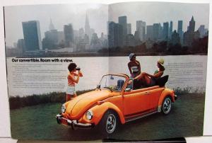 1975 Volkswagen Beetle Sales Brochure VW Bug Dealer