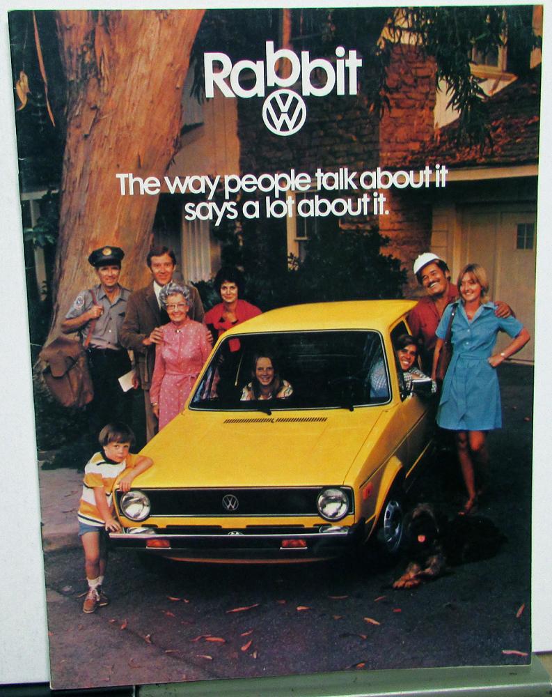 1976 Volkswagen Rabbit Sales Brochure VW