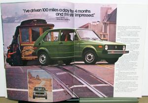 1976 Volkswagen Rabbit Sales Brochure VW