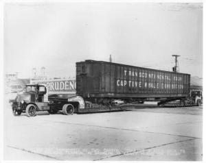 1920s Era Mack Truck Transport Whale to Coney Island via Gerosa Press Photo 0012