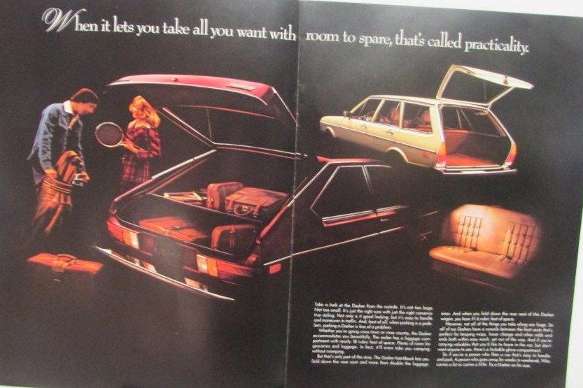 1977 Volkswagen Dasher Sales Brochure and Info Sheet