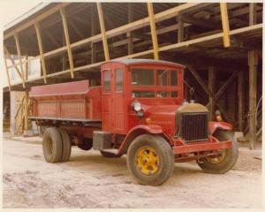 1923 Era Mack AP Borger and Son Coal Truck Color Photo 0031