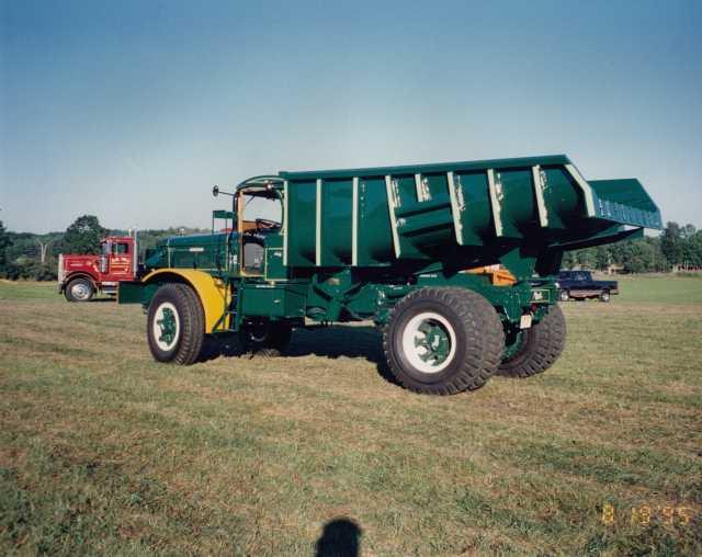 1926 Era Mack AC Bulldog Fauzio Brothers Dump Truck at Meet Color Photo 0044