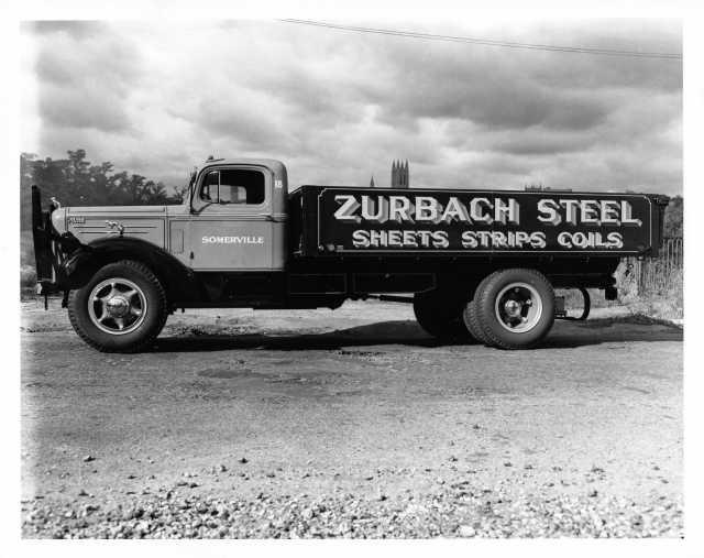 1953 Era Mack Truck Press Photo 0092 - Zurbach Steel - Somerville