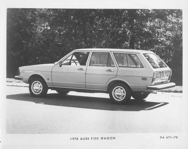 1978 Audi Fox Station Wagon Press Photo and Release 0006