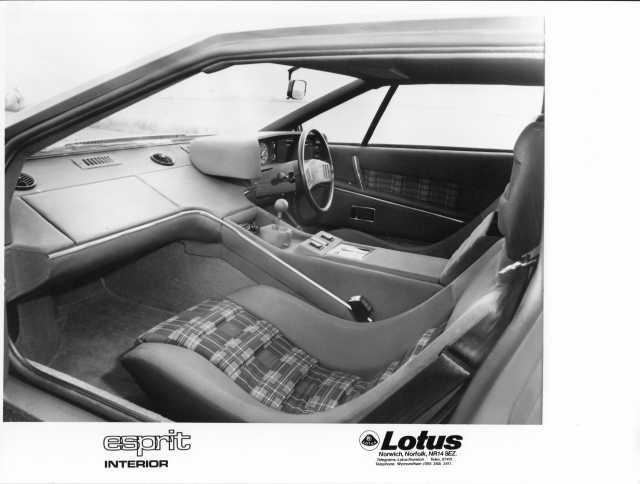 1976 Lotus Esprit Interior Press Photo 0004 - Right-Hand Drive
