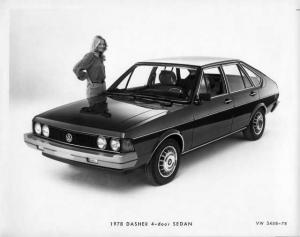 1978 VW Volkswagen Dasher 4-Door Sedan Press Photo and Release 0033