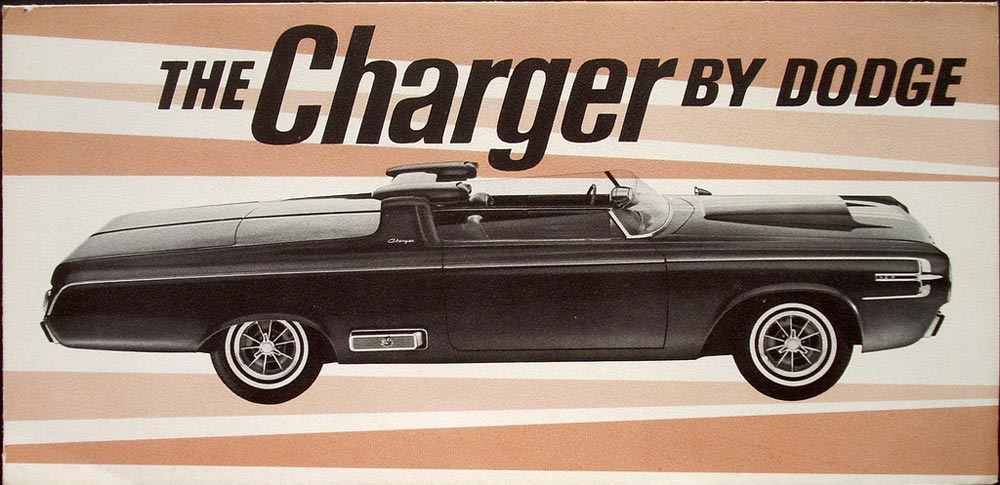 1964 Dodge Charger Auto Show Concept Car Sales Brochure Folder Original