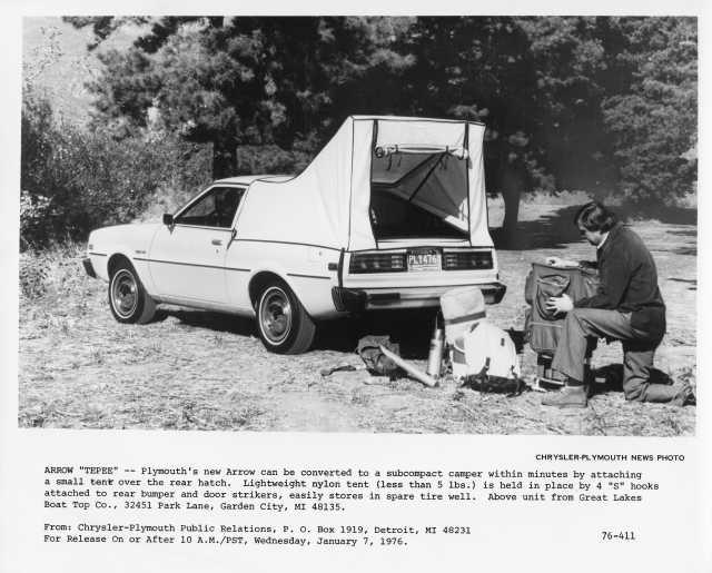 1976 Plymouth Arrow Tepee Factory Press Photo 0013