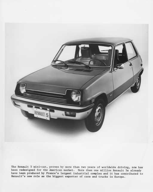 1976 Renault 5 LeCar Press Photo 0001