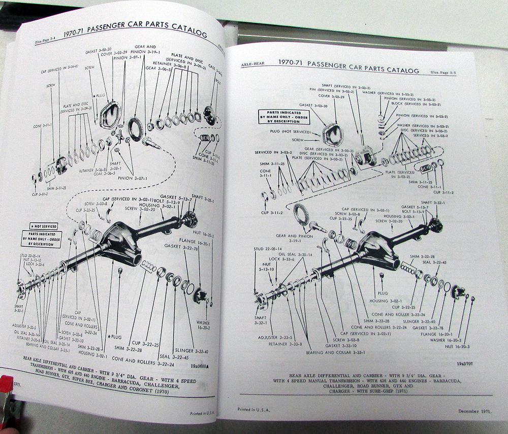 1970 Chrysler Plymouth Dodge Interior Trim Parts Catalog - Faxon Auto Literature