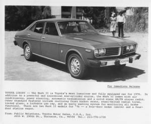 1976 Toyota Mark II Press Photo 0009