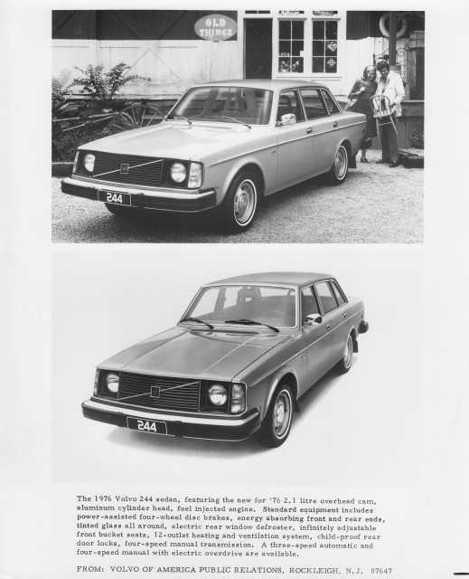1976 Volvo 244 Sedan Press Photo 0003