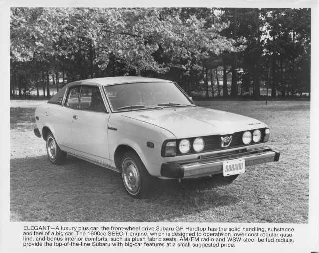 1978 Subaru GF Hardtop Press Photo 0012