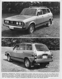 1978 Subaru Four-Wheel Drive Station Wagon Press Photo 0014
