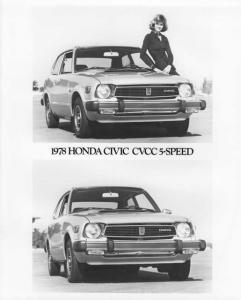 1978 Honda Civic CVCC 5-Speed  Press Photo 0001