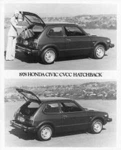 1978 Honda Civic CVCC Hatchback Press Photo 0002