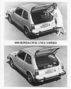 1978 Honda Civic CVCC 5-Speed Press Photo 0003