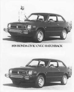 1978 Honda Civic CVCC Hatchback Press Photo 0004