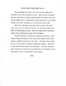 1976 Mazda How the Rotary Engine Works Press Photo and Release 0033