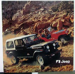 1974 Jeep Foreign Dealer Brochure German & English Text CJ Renegade Cherokee