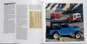 1974 Jeep Foreign Dealer Brochure German & English Text CJ Renegade Cherokee