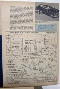 1949 Mechanix Illustrated Article Buick Convertible Model Build Larry Eisinger