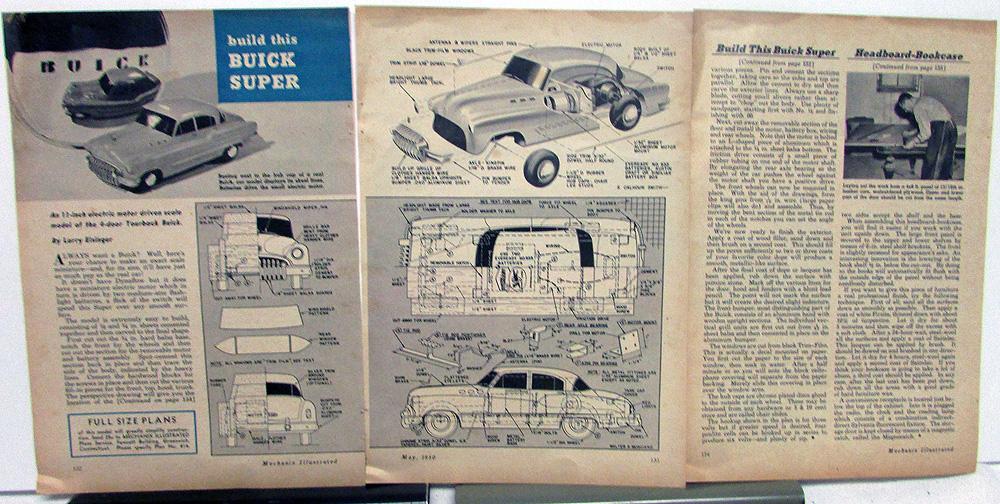 1950 Mechanix Illustrated Article Buick Super Model Build Larry Eisinger