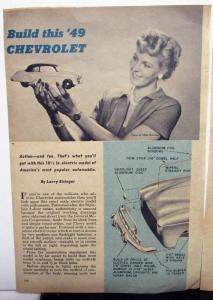 1949 Mechanix Illustrated Article Chevrolet Model Build Larry Eisinger