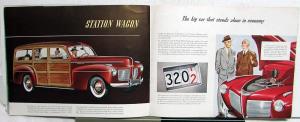 1941 Mercury Eight Sedan Coupe Club Convertible Wagon Sales Brochure ORIGINAL