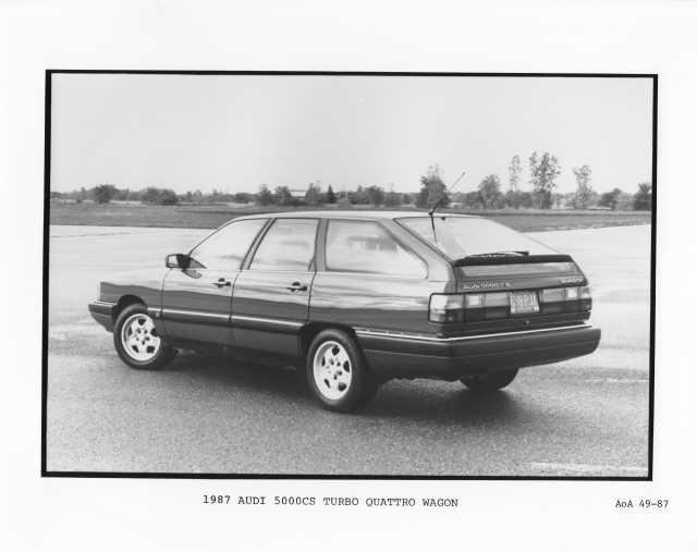 1987 Audi 5000CS Turbo Quattro Wagon Press Photo 0010