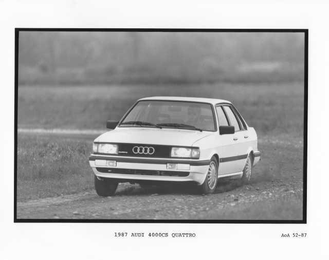 1987 Audi 4000CS Quattro Press Photo 0014