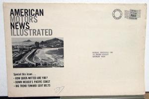 1963 American Motors News Illustrated Dealer Newsletter Mailer Rambler Owners