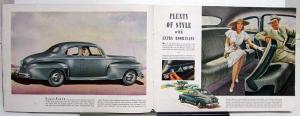 1946 Mercury Town Club Sedan Convertible Wagon Specs Sales Brochure ORIGINAL
