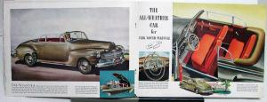 1946 Mercury Town Club Sedan Convertible Wagon Specs Sales Brochure ORIGINAL