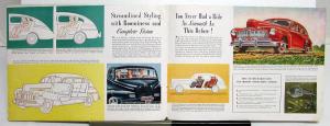 1946 Mercury Town Club Sedan Convertible Wagon Specs Sales Brochure ORIGINAL