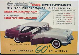 1956 Pontiac Catalina Large Postcard Huston Portsmouth Ohio