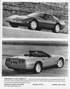 1991 Chevrolet Corvette Coupe and Convertible Press Photo 0136