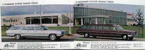 1966 Stageway Coaches Jet Pace Pontiac Sales Brochure Limo & 7-9-12 Passenger